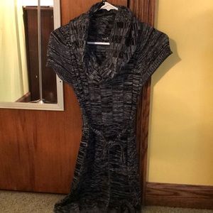 Grey/black sweater dress